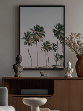 Blush Tropical Trees Poster