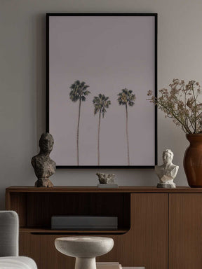 Palms On Pink Poster
