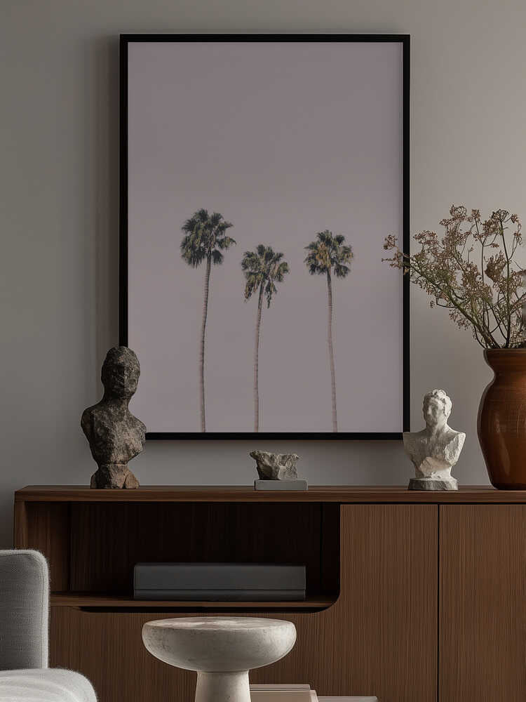 Palms On Pink Poster