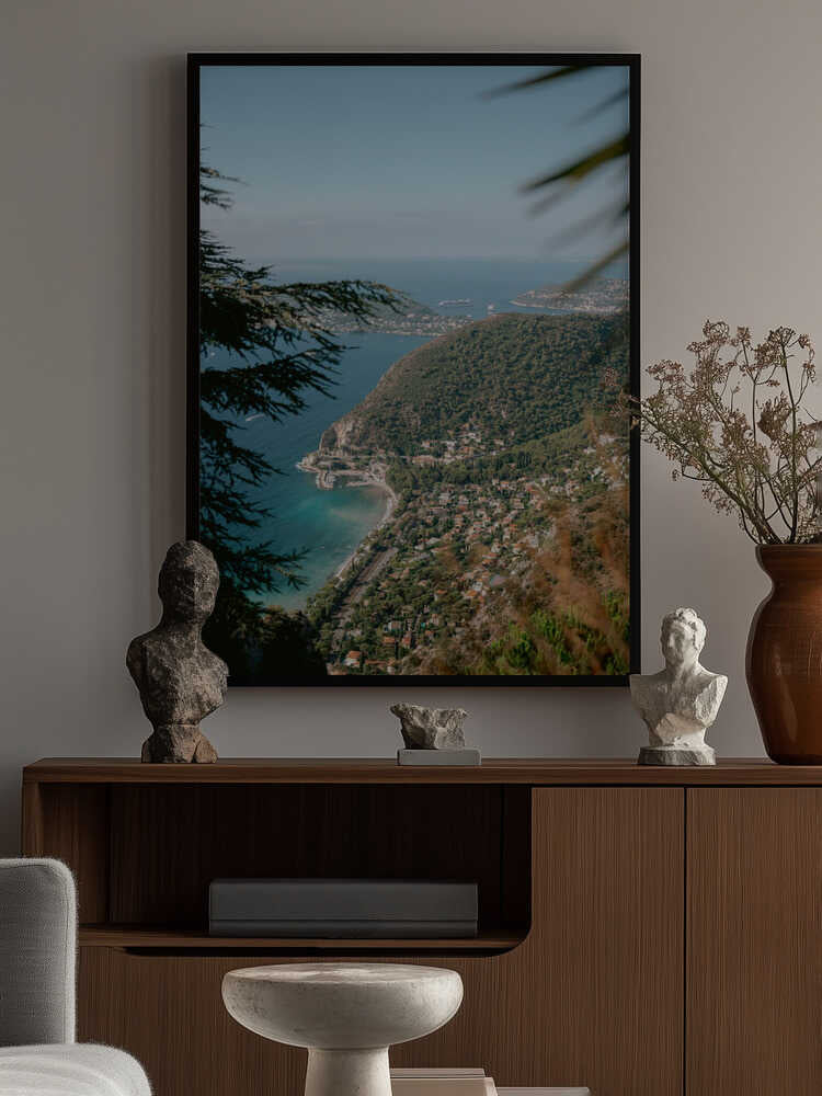 Green Hills And Turquoise Waters Poster