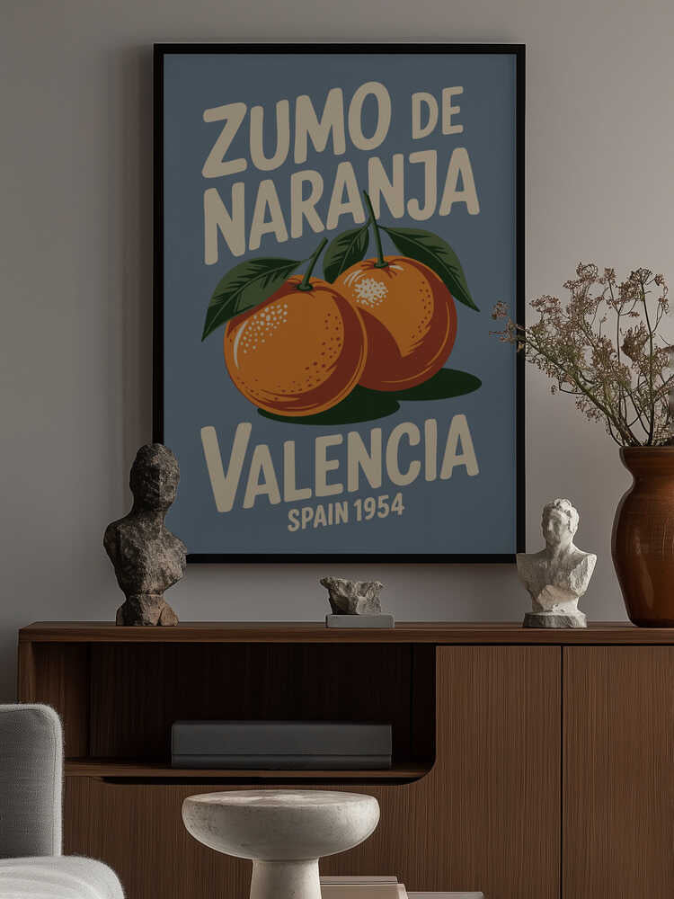 Valencia Oranges Poster