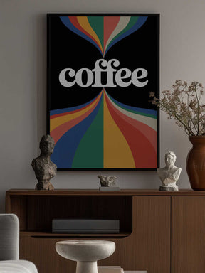 Coffee Rainbow Poster