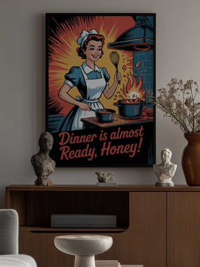 Retro Kitchen Whirl Poster