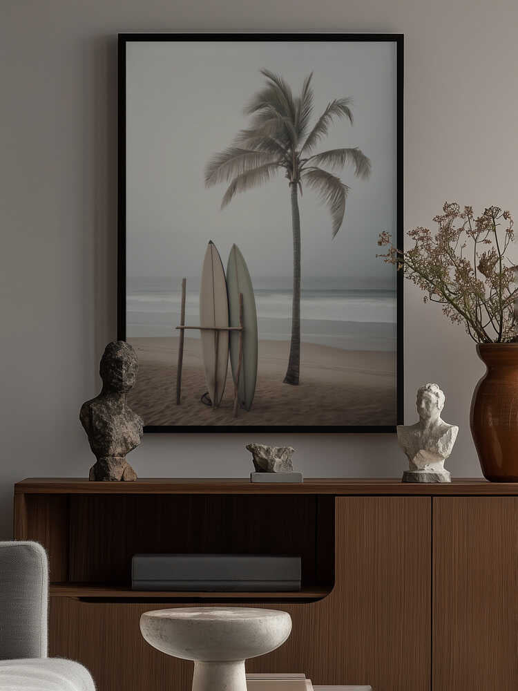 Beach Surfboards Poster