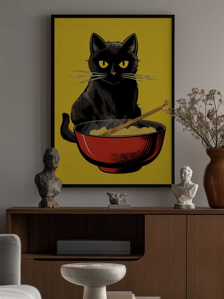 Noodle Cat No 1 Poster