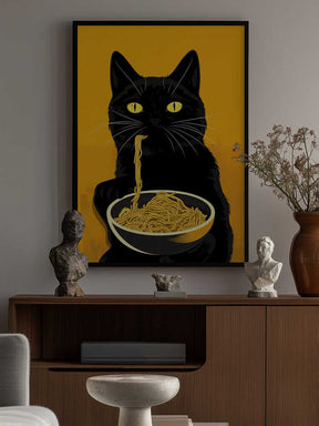 Noodle Cat No 2 Poster