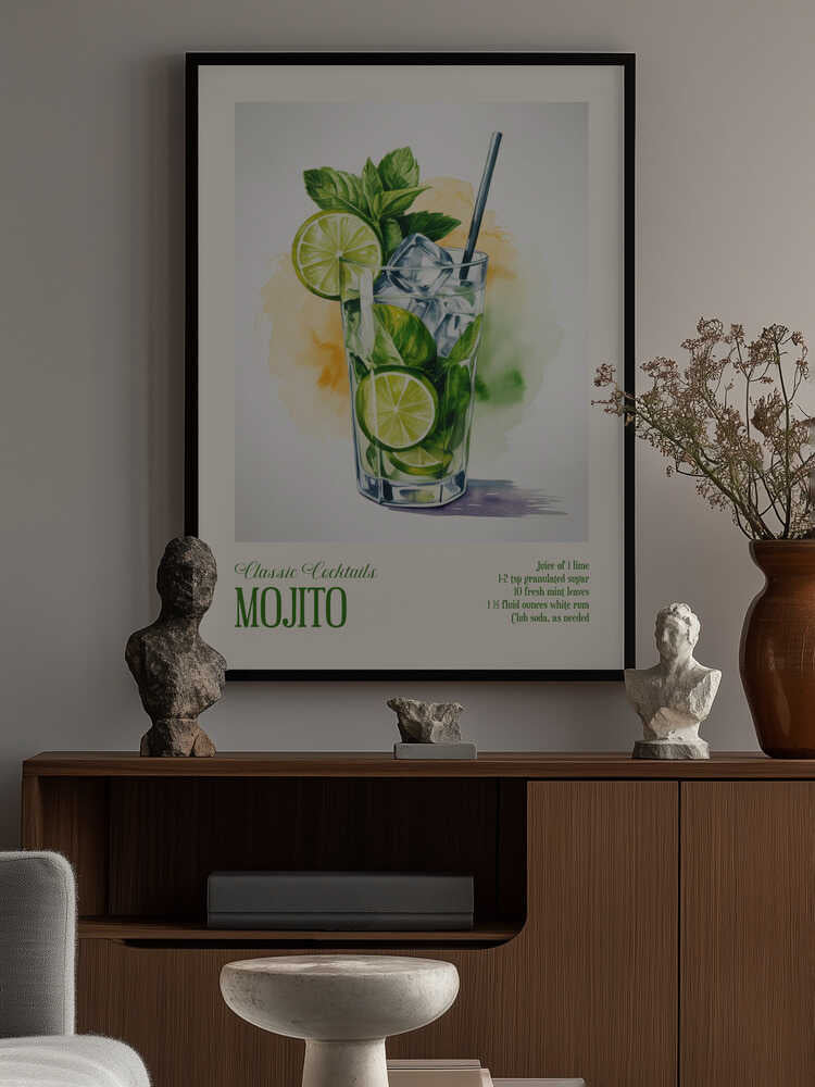 Classic Cocktails - Mojito Poster