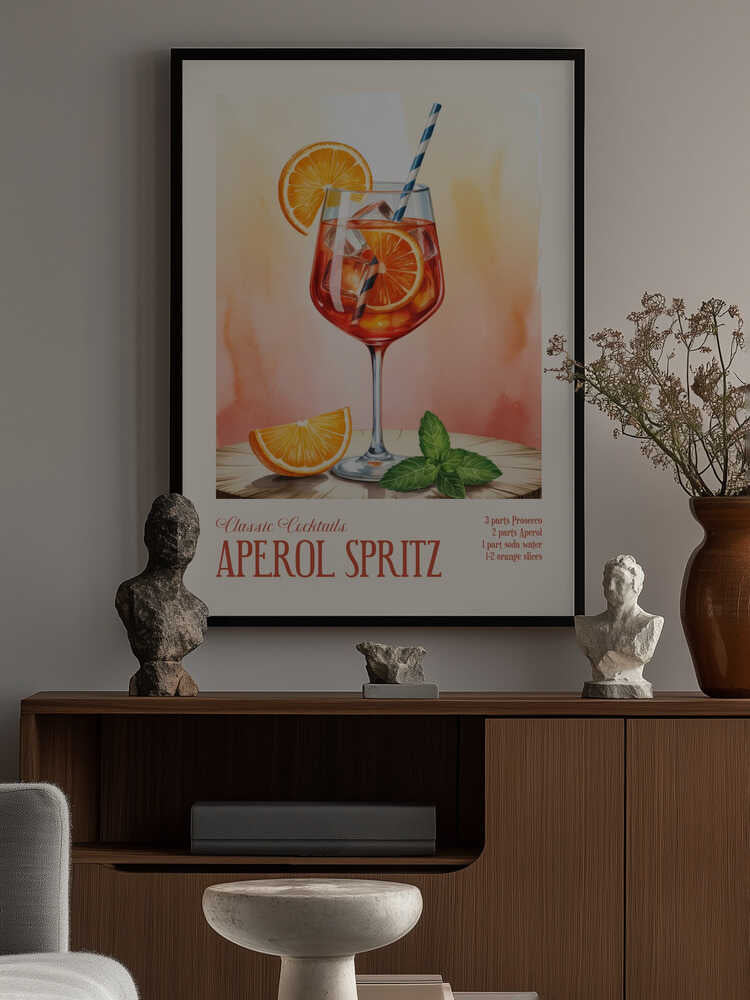 Classic Cocktails - Aperol Spritz Poster