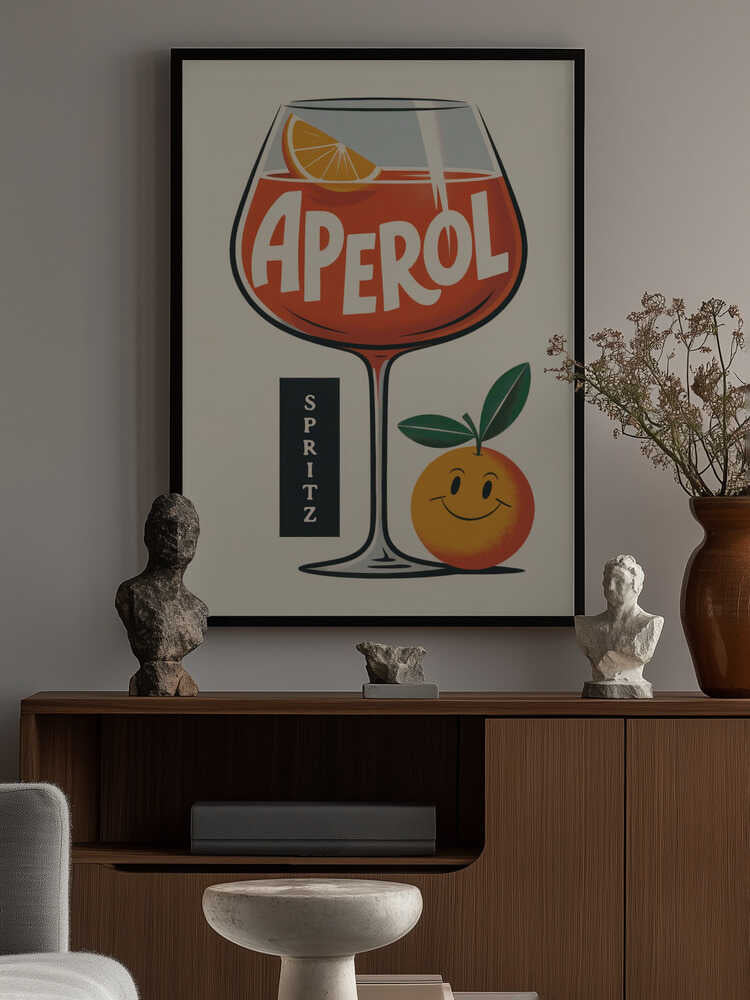 Aperol Spritz Retro Poster