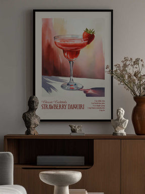 Classic Cocktails - Strawberry Daiquiri Poster