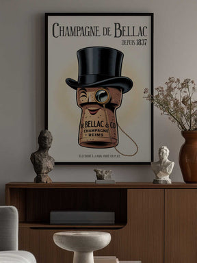 Champagne De Bellac Poster