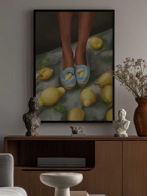 Lemon Steps Poster