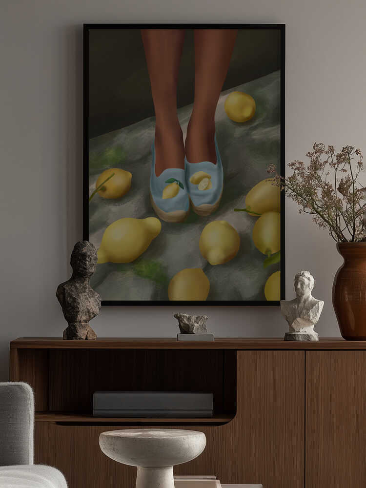 Lemon Steps Poster