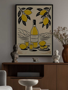 Limoncello Bottle Poster