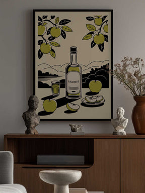 Calvados Bottle Poster