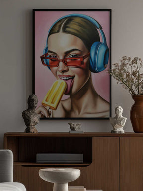 Popsicle and Music Poster