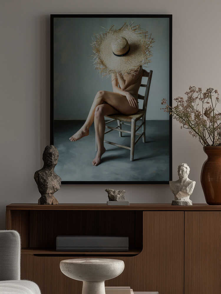 The Girl In the Straw Hat Poster