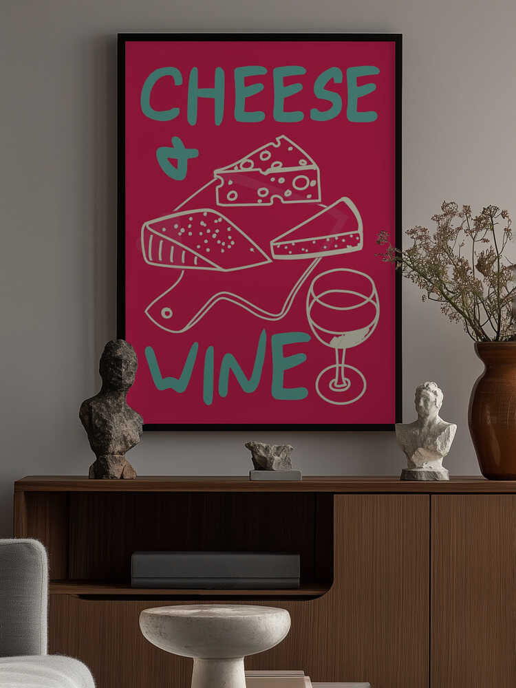 A4 Cheese & Wine 01.png Poster