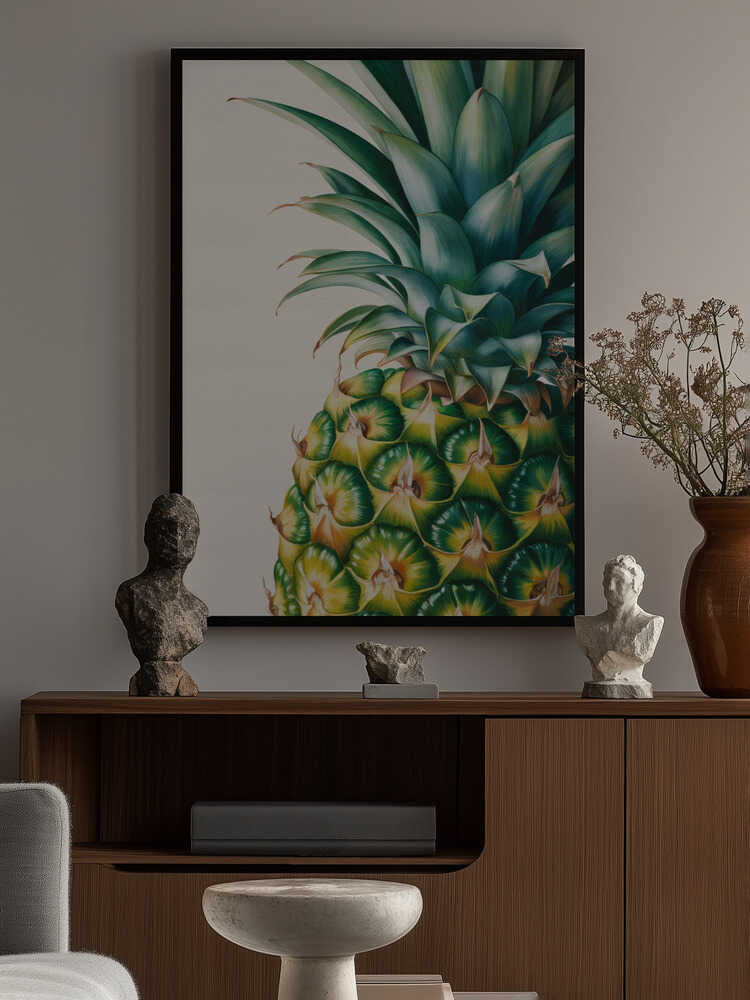 Pineapple Close Up Poster