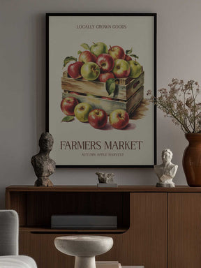 Farmers Market Apple Poster