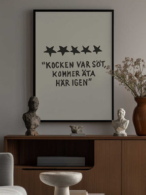 Kocken Var Söt Poster