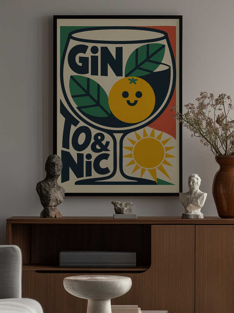 Sunny Gin and Tonic Poster