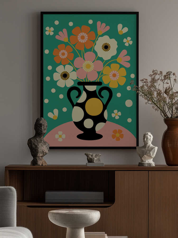 Bouquet of Bold Flowers Poster