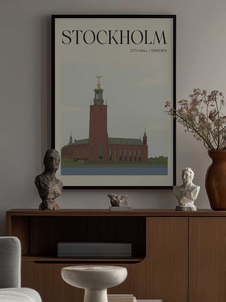 Stockholm City Hall Travel Poster Poster
