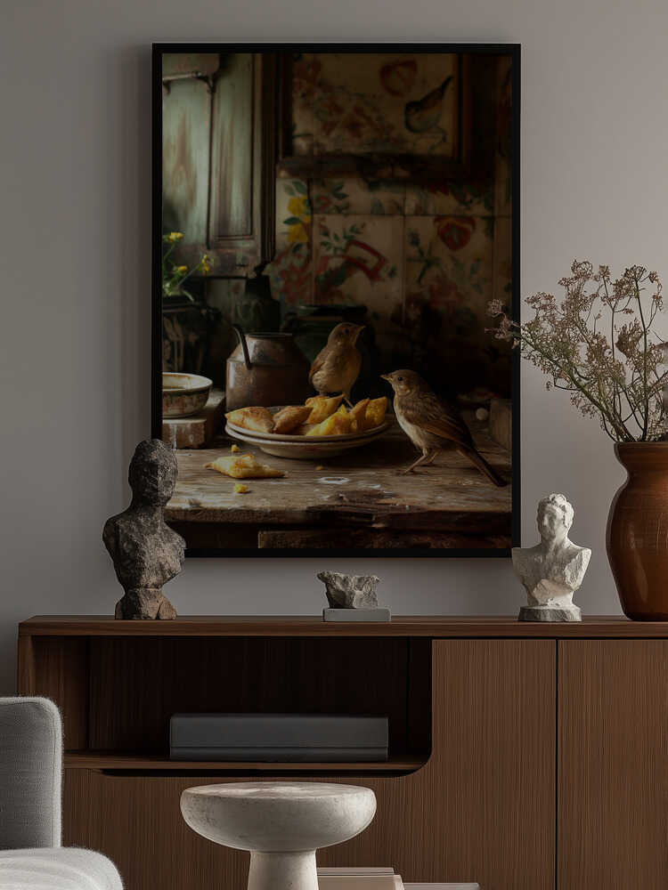 Golden Crumb Delight Poster