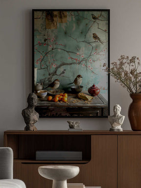 Blossoms and Birds Poster