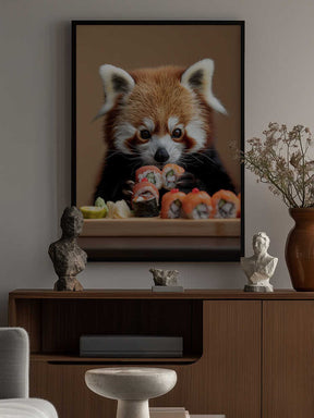 Red Panda Sushi Adventure Poster