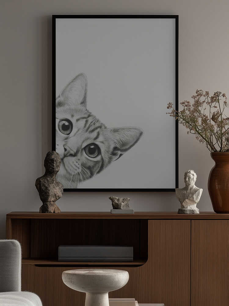 Curious Cat Poster