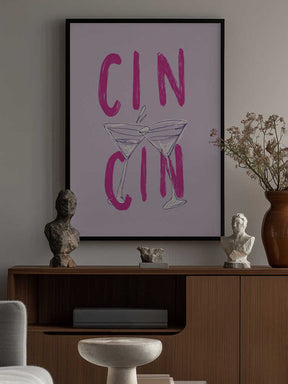 Cin Cin Pink Poster