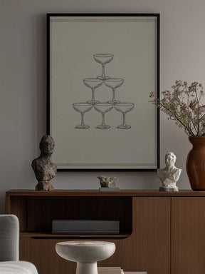 Glass Stack Poster