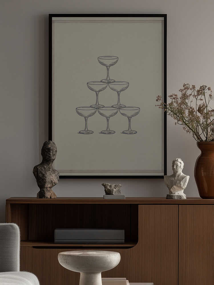 Glass Stack Poster