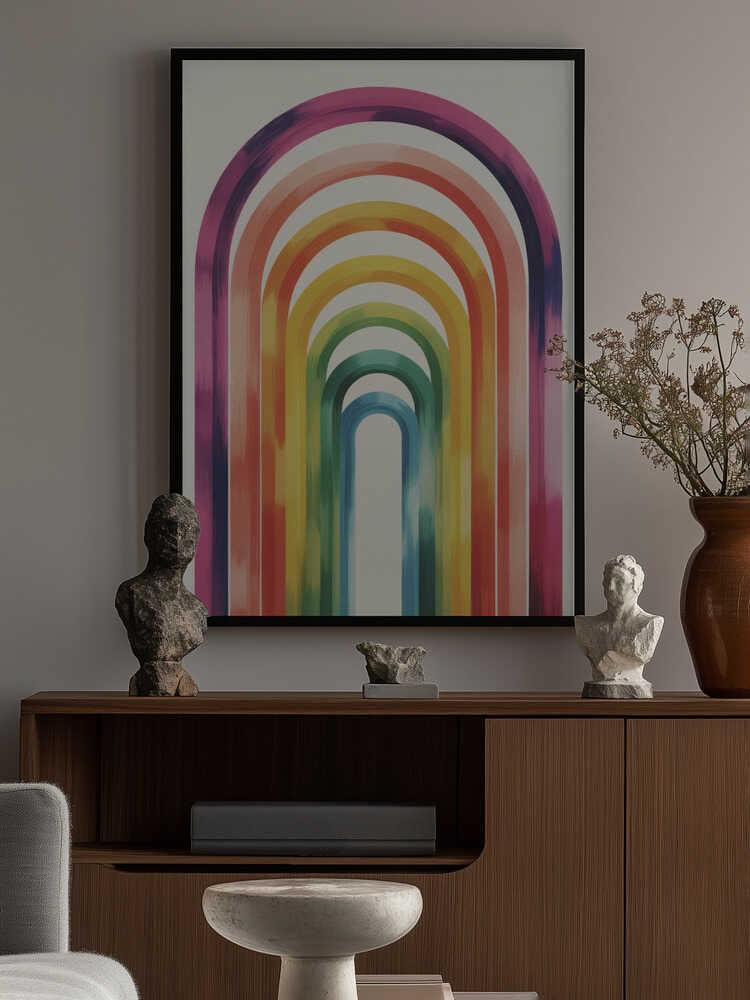 Colorful Arches Poster
