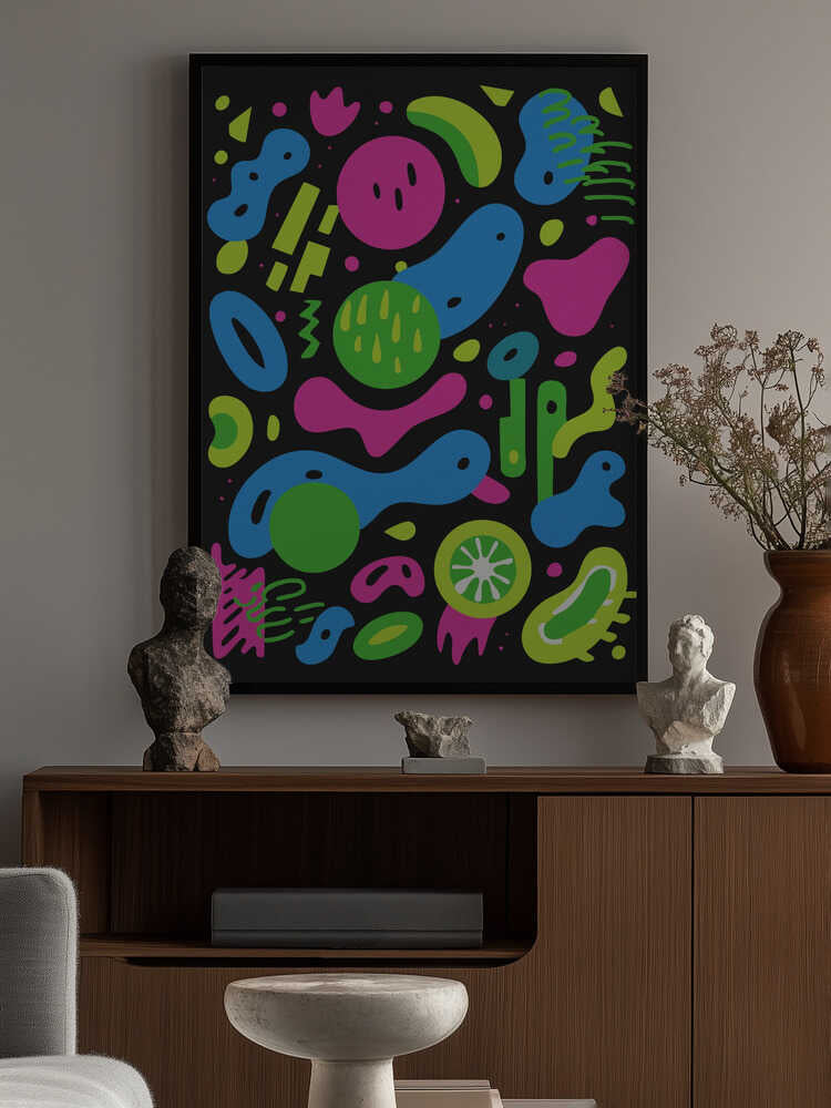Neon Chaos Poster