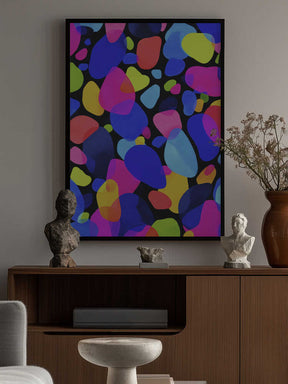 Neon Mosaic Poster