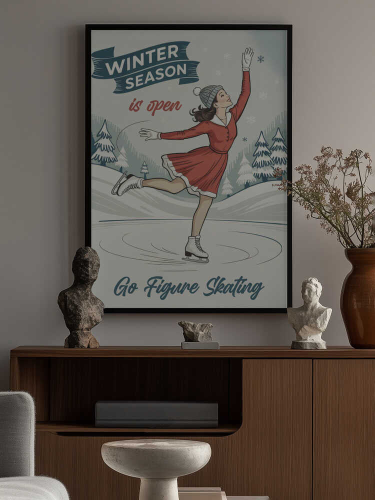 Go Figure Skating Poster