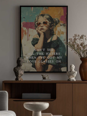 Love Glasses On Poster
