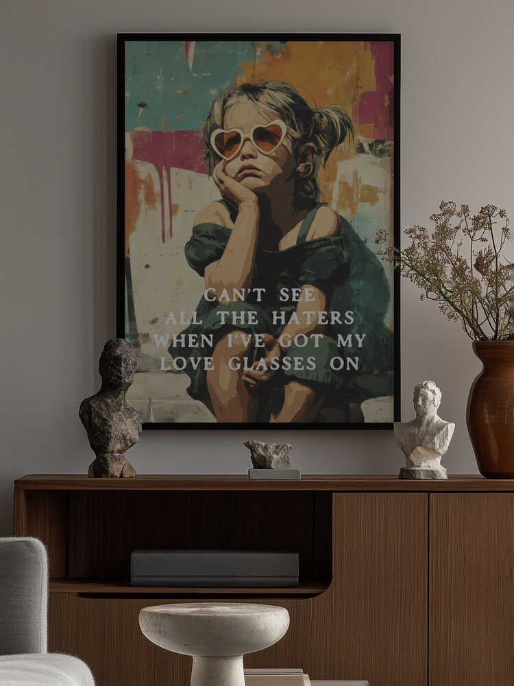 Love Glasses On Poster