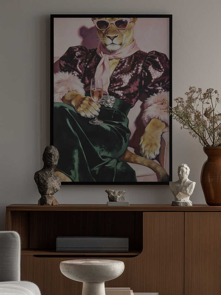 Party Lioness Poster