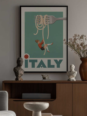 Italy Pasta Swing Poster