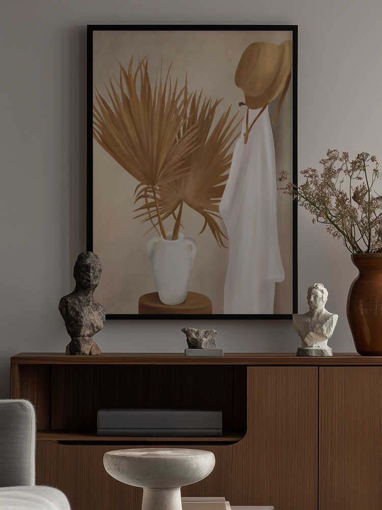 Palm Leaf Decoration Poster