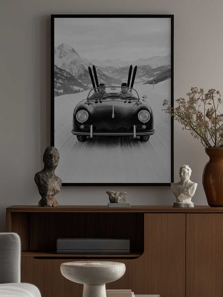 Driving In the Alps Poster