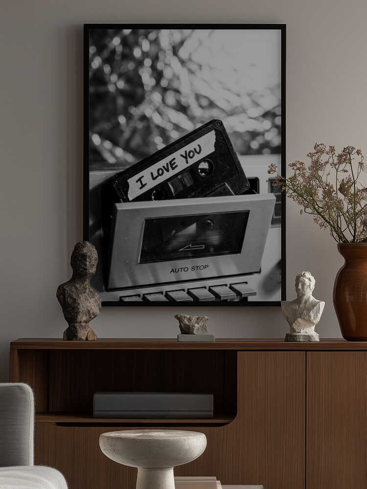 I Love You Cassette Poster