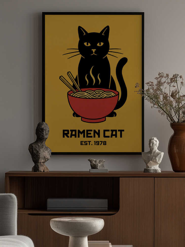 Ramen Cat No 5 Poster