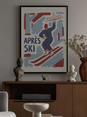 Apres Ski Waiter Poster