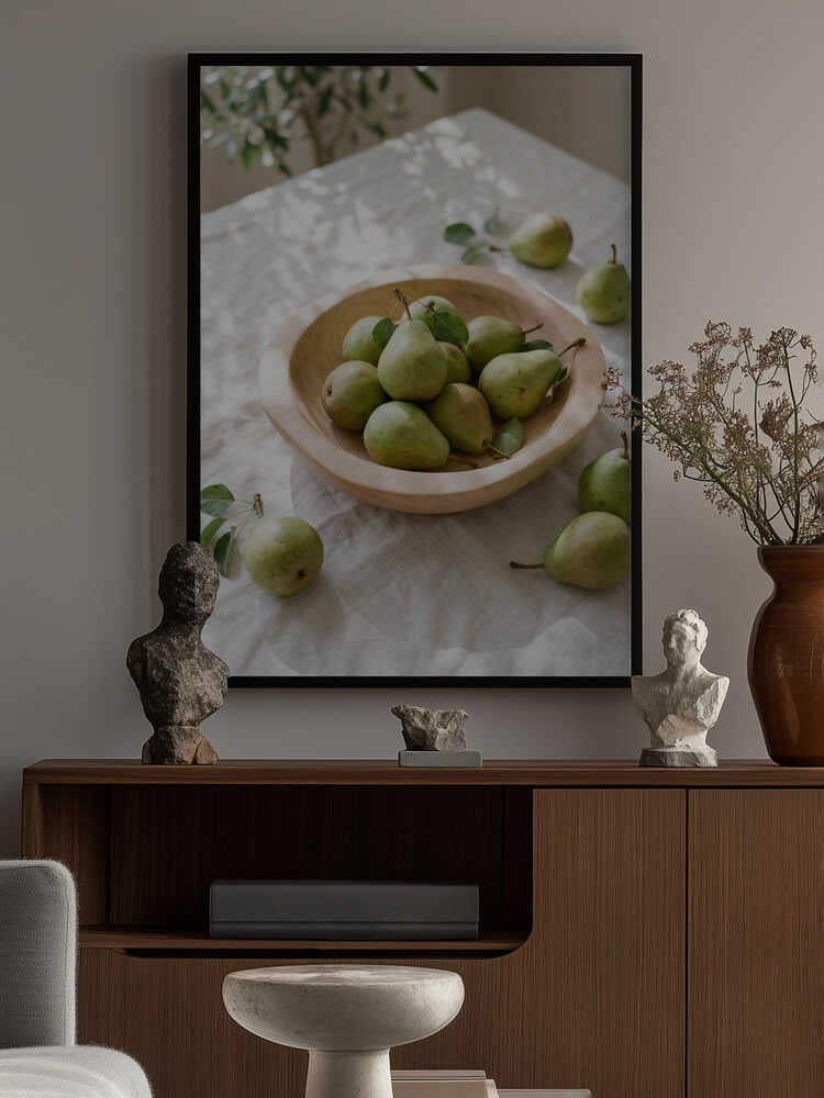 Ripe Green Pears Poster