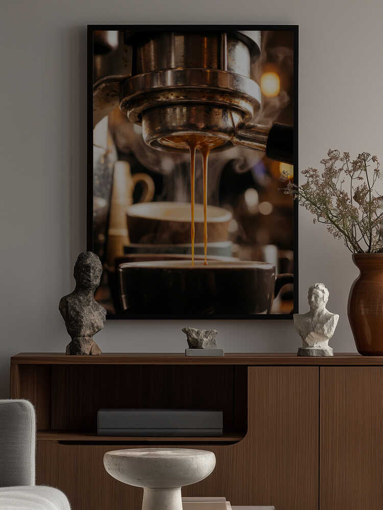 Espresso Brewing Poster